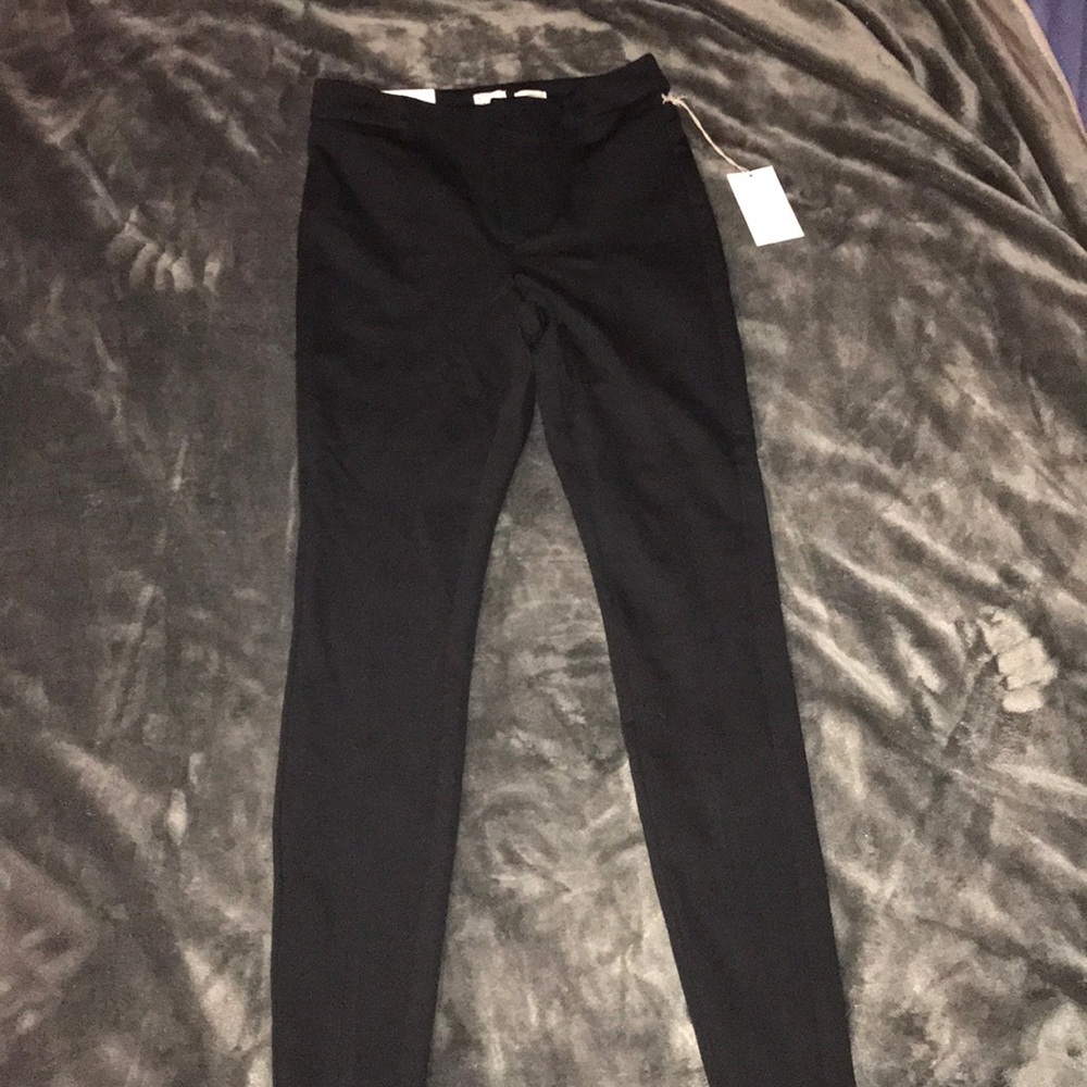 Black skinny stretch pants